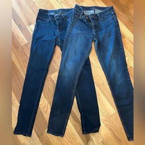 2 pairs of White House black market jeggings size 2